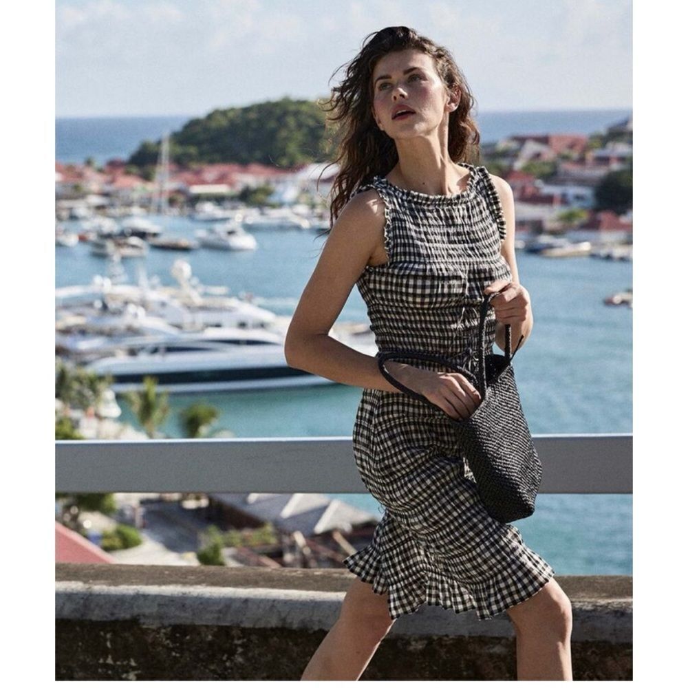 DOEN ROSELLA DRESS
IN NOIR GRETA GINGHAM Size M - Picture 3 of 16